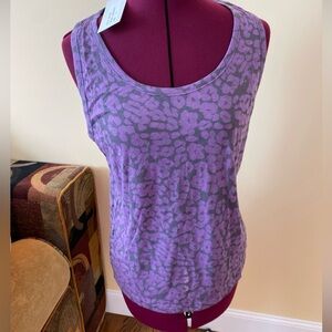 Generation Love Zoe Lep Sleeveless Lepard Amethyst Shirt, Size S and XS
